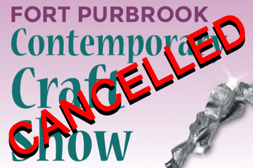 text banner stating Fort Purbrook event cancelled