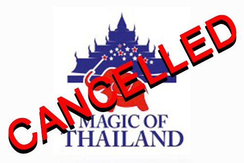 text banner stating Magic event cancelled