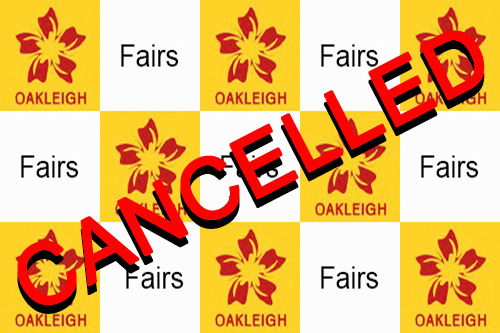 text banner stating Oakleigh event cancelled