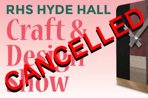 text banner stating Hyde Hall event cancelled