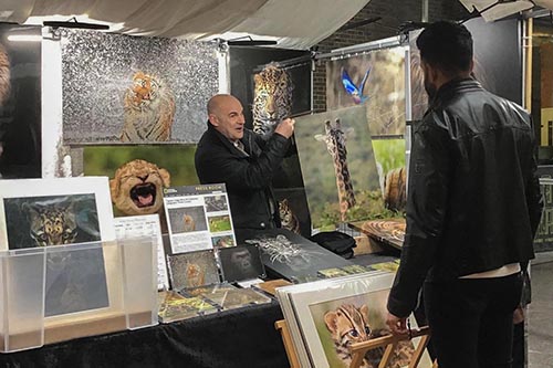 ashley vincent engaging with customers at Canopy Market in Kings Cross