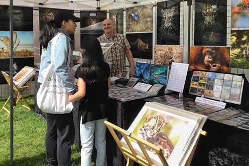 Ashley Vincent engaging with customers at the 2022 Manchester Thai Festival