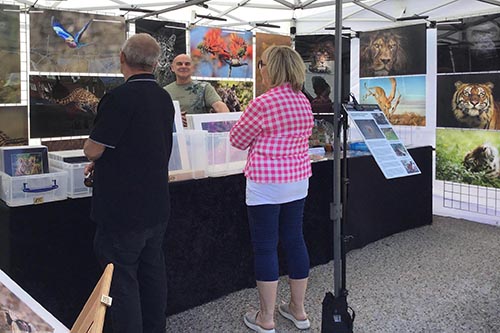 Ashley Vincent engaging with customers at the 2022 Eastbourne Summer Market